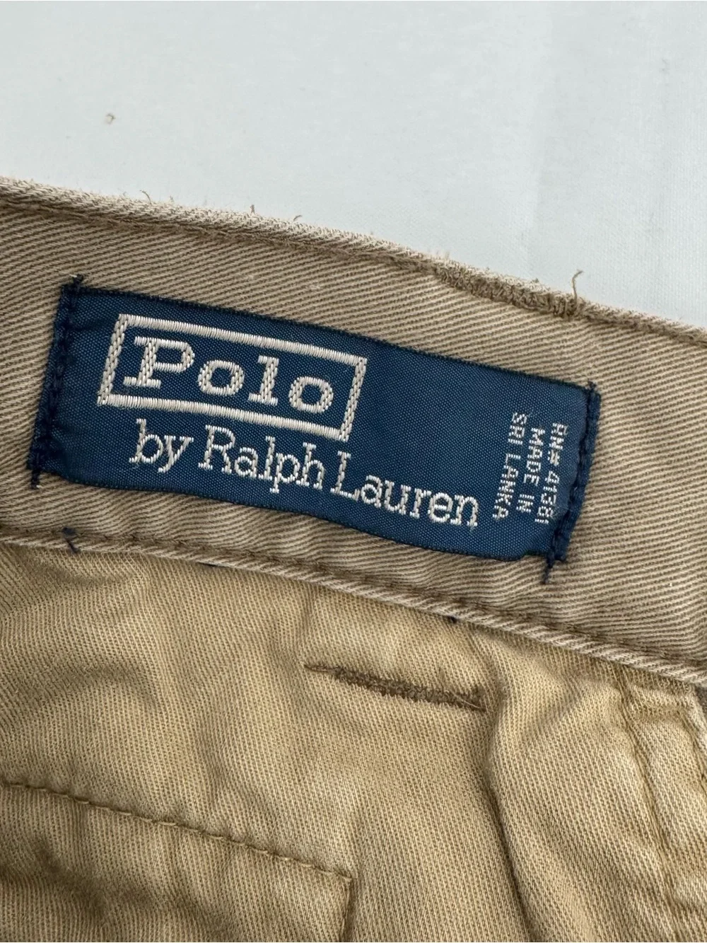 Ralph Lauren Polo Chino 67 Rare Cargo Pants 35x30 Vintage Rare Pockets 1990's